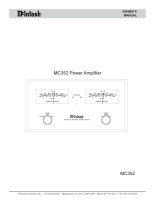 McIntosh MC-352 - Owners manual 